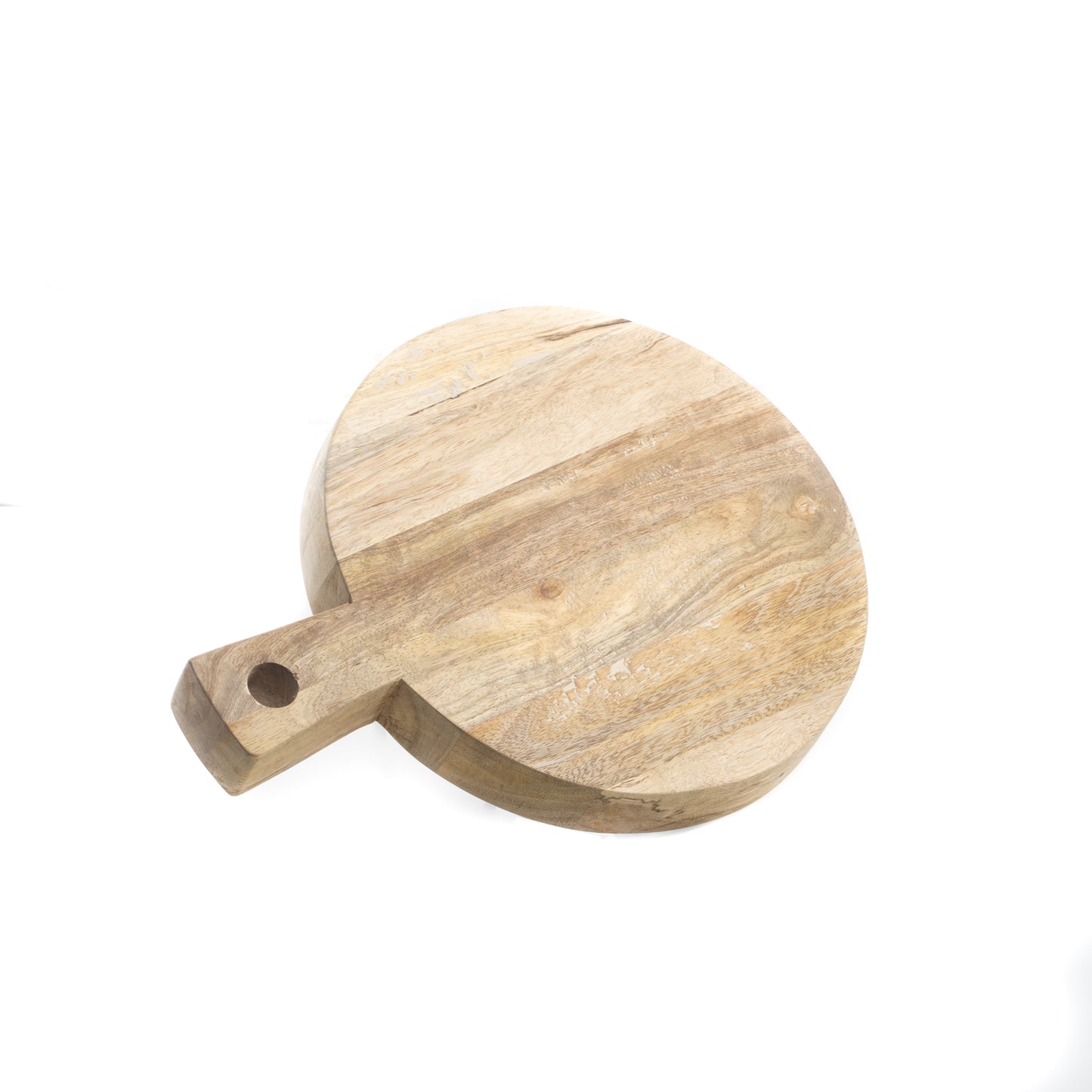 Occasion Gallery Natural Color Round 10" Cheese & Charcuterie Board. Made of Fruit Wood From a Mango Tree. 10 L x 13 W x 1.35 H in.