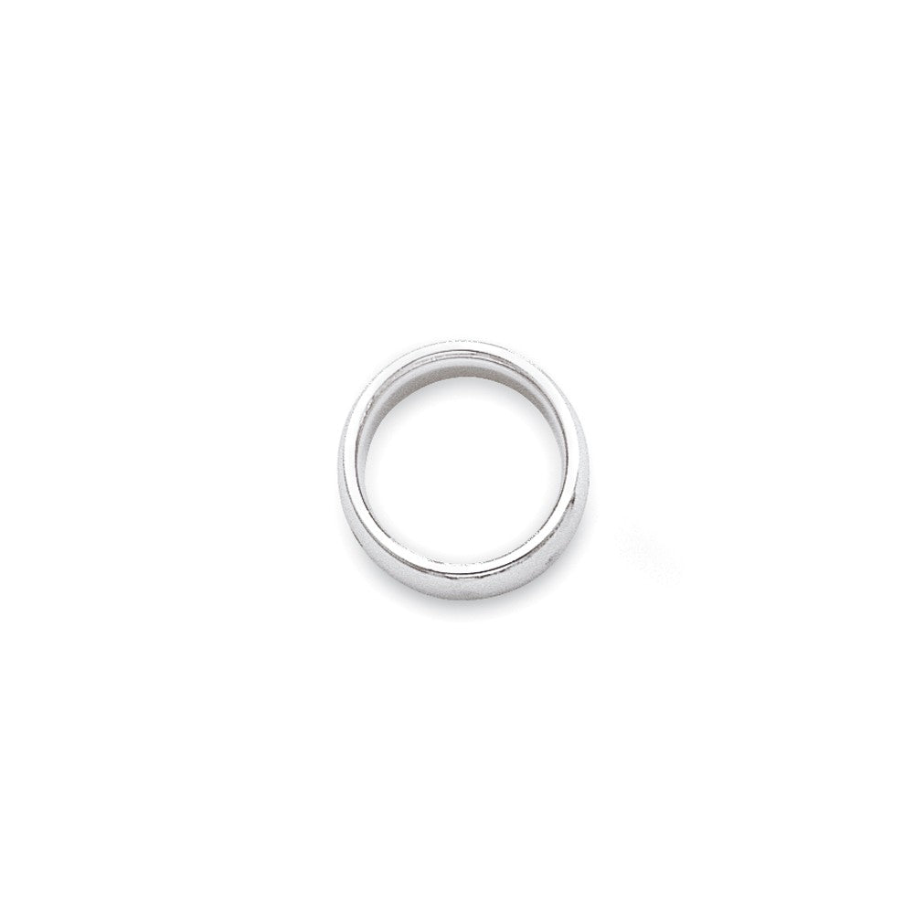 Anillo de matrimonio de oro blanco de 10k, 3mm, ajuste estándar, talla 12