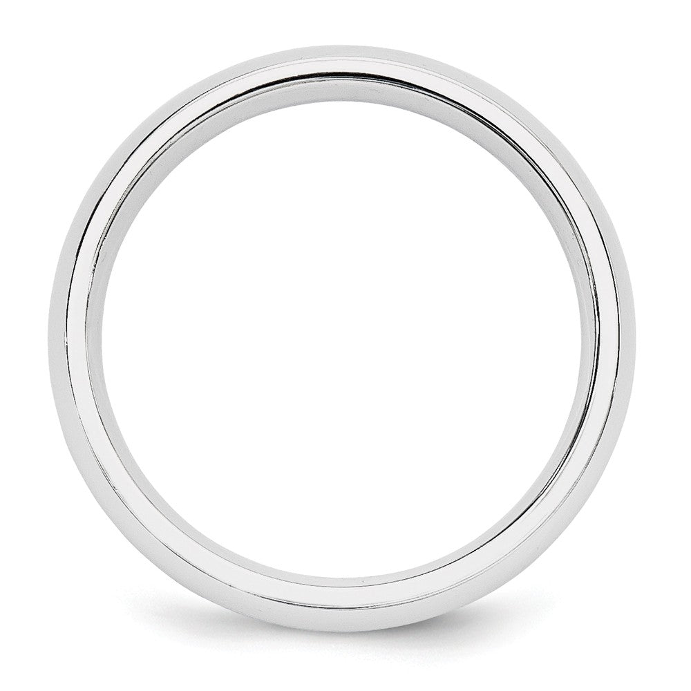 Argolla de matrimonio de oro blanco de 10k, 5mm, ajuste cómodo estándar, talla 11