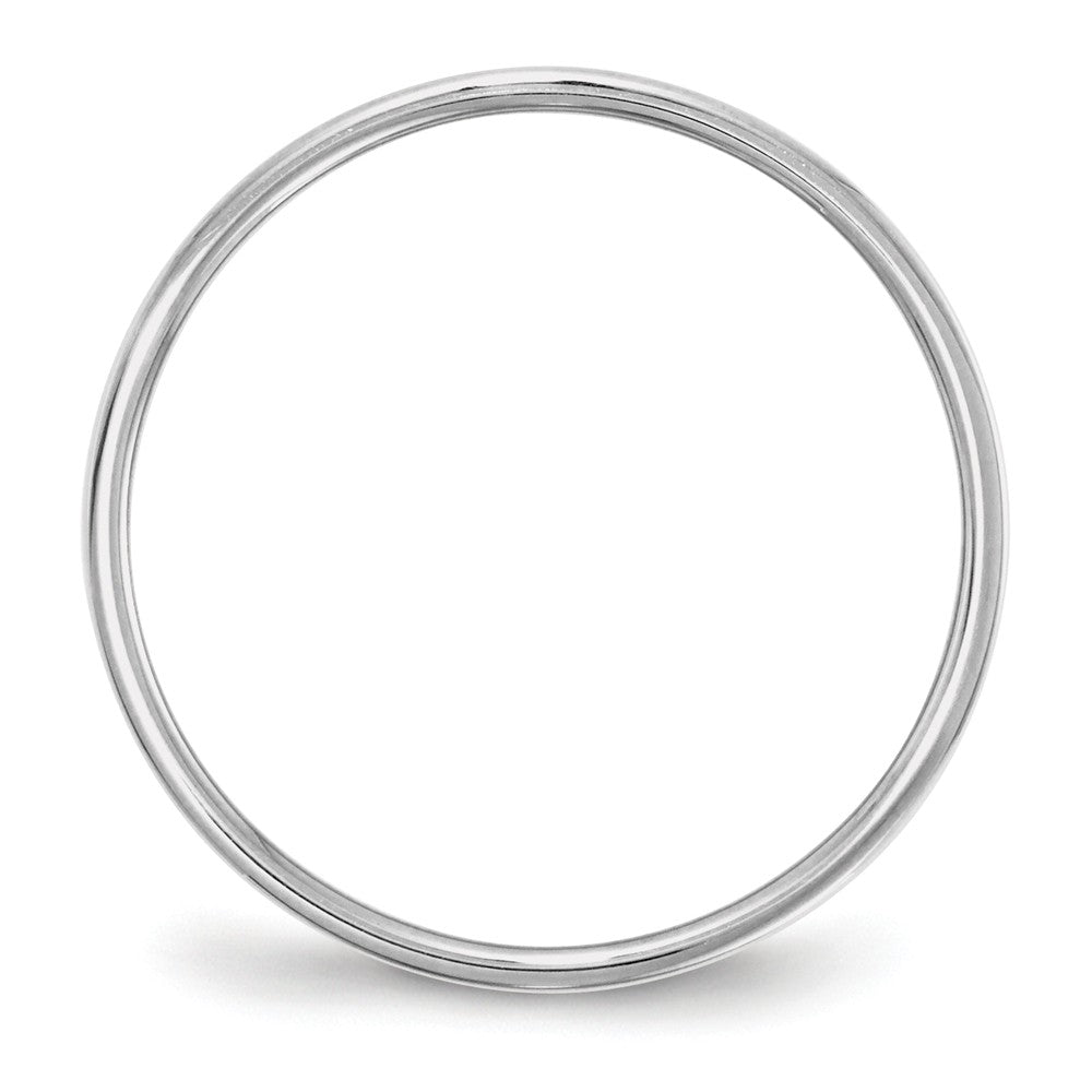 10k White Gold 5mm LTW Flat Wedding Band Size 10