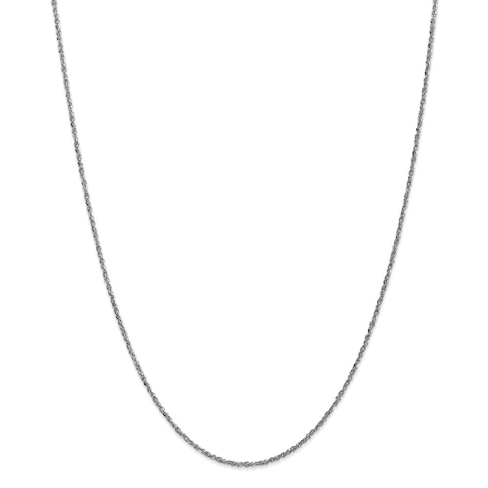 Million Charms 14K White Gold, Necklace Chain, 1.7mm Ropa, Chain Length: 24 inches