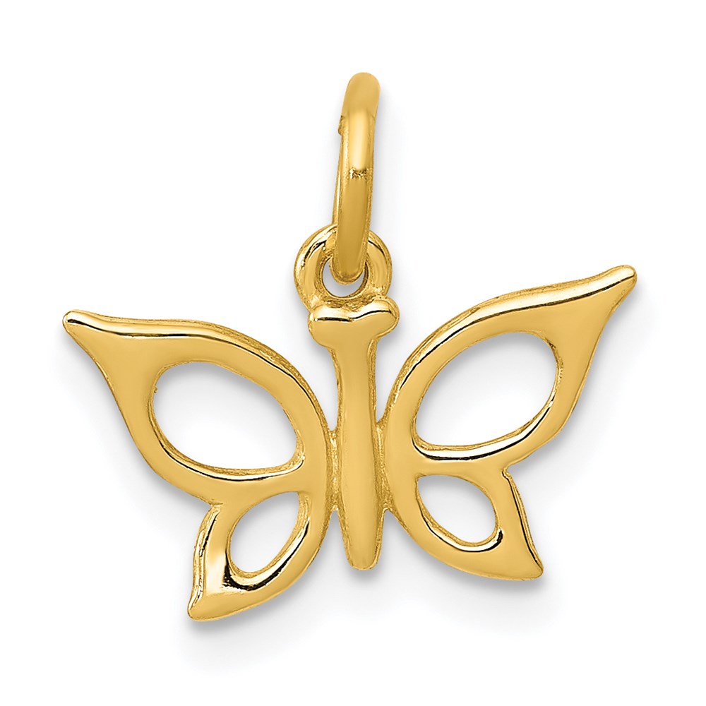 Dije de mariposa temática de oro amarillo de 14K Million Charms