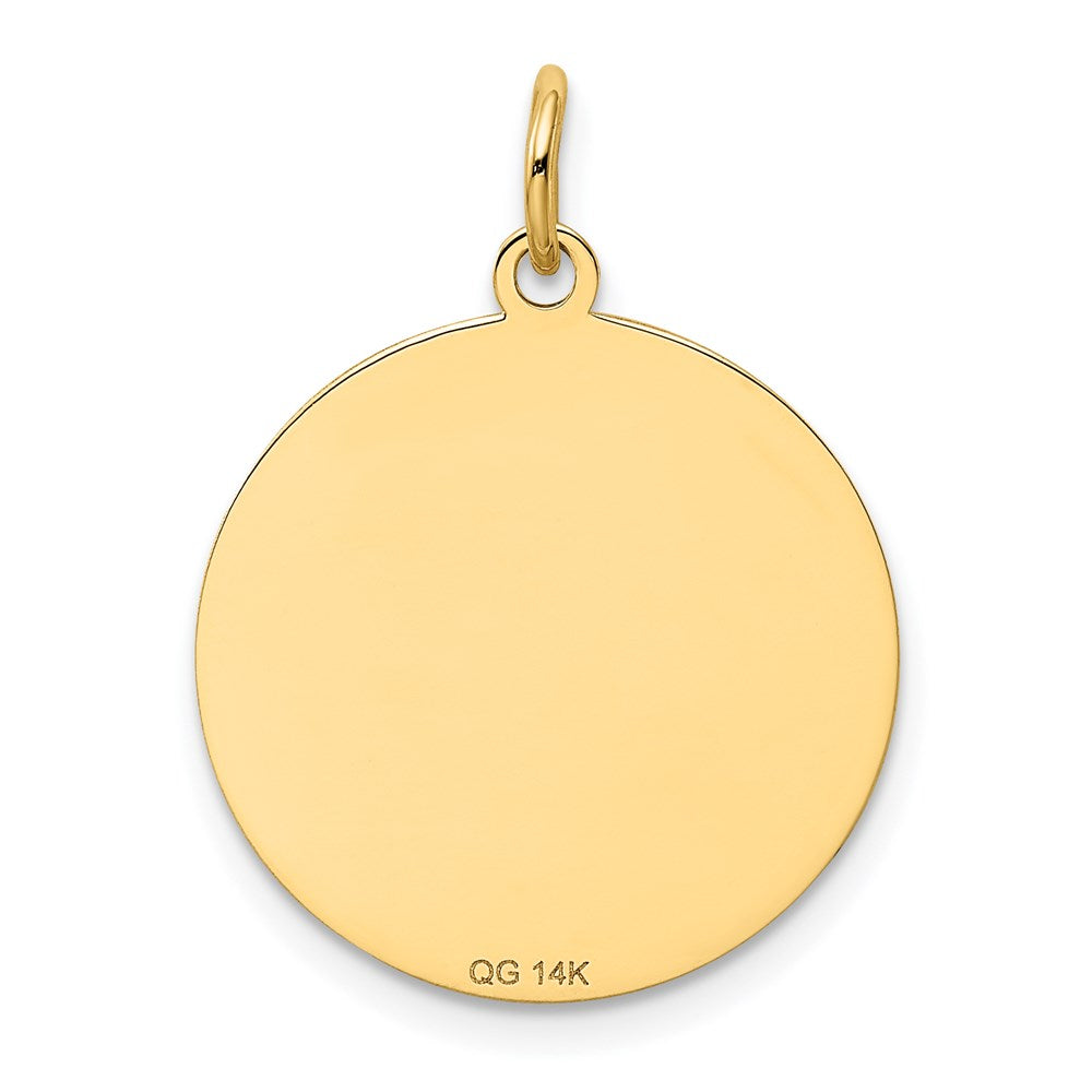 Million Charms 14K Yellow Gold Themed Beagle Disc Charm