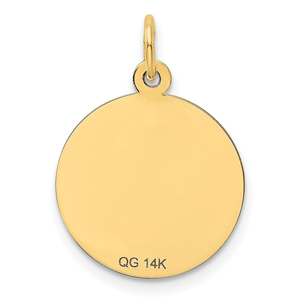 Million Charms 14K Yellow Gold Themed Happy Anniversary Milestone Charm