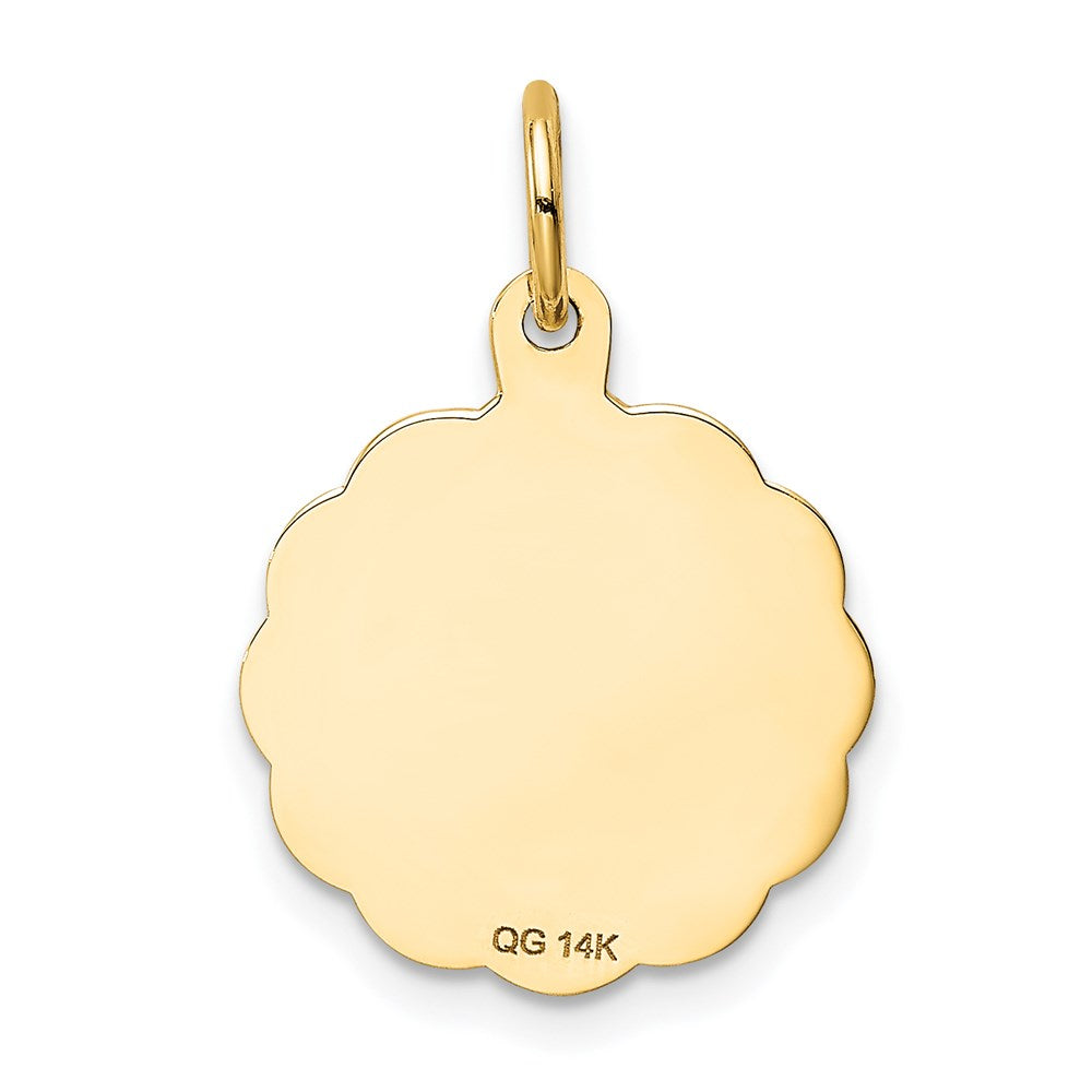Million Charms 14K Yellow Gold Themed Special Daughter Charm