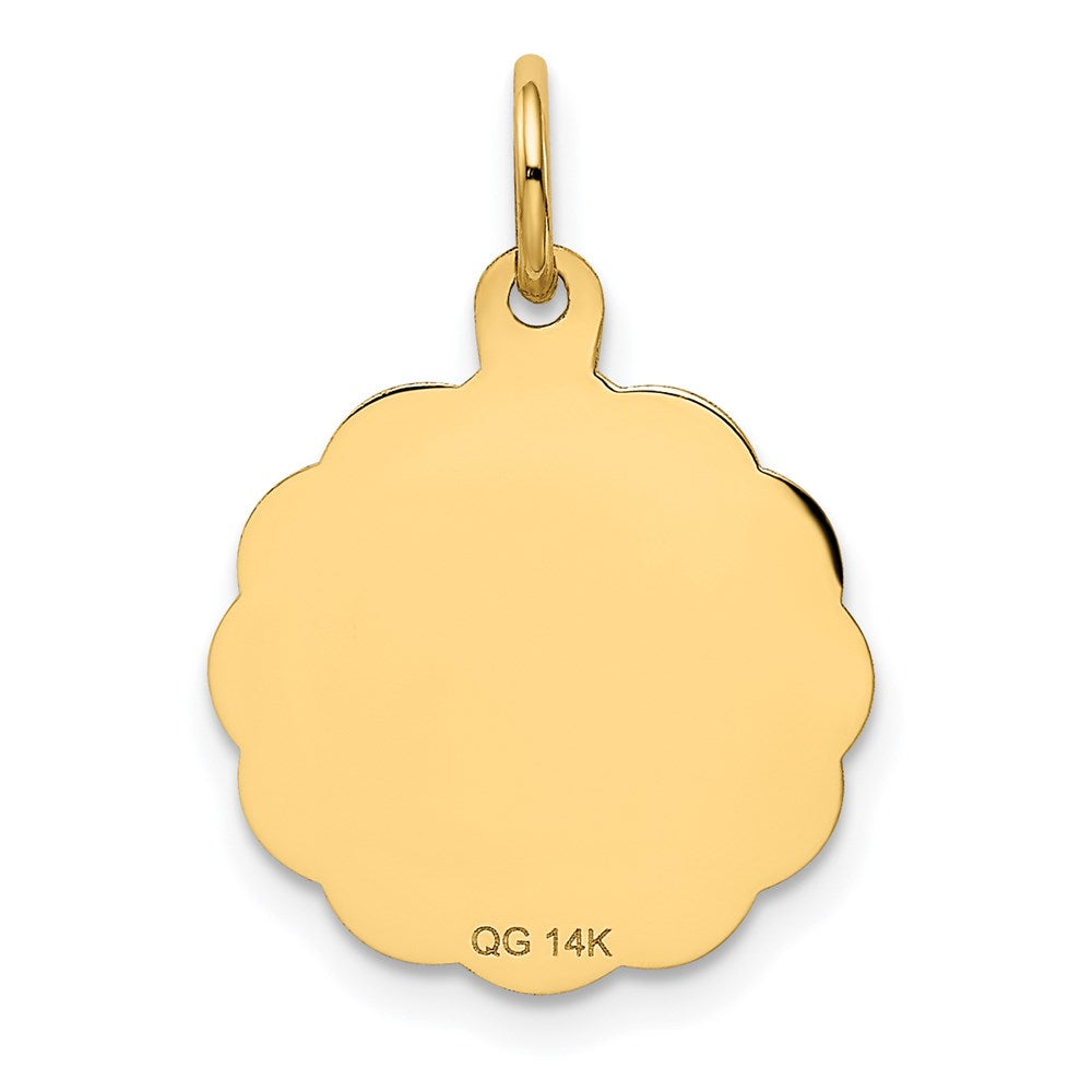 Million Charms 14K Yellow Gold Themed #1 Godmother Charm