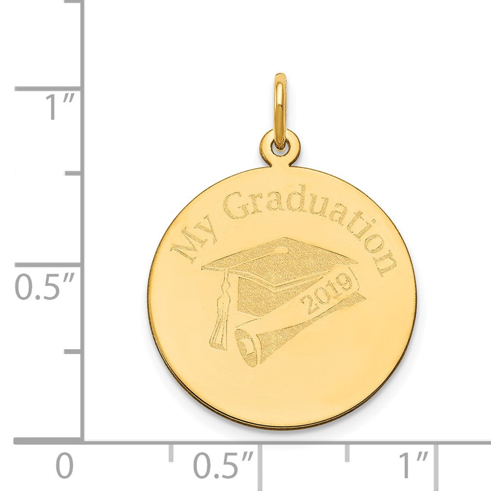 Million Charms 14K Yellow Gold Themed Personalized Graduation Charm
