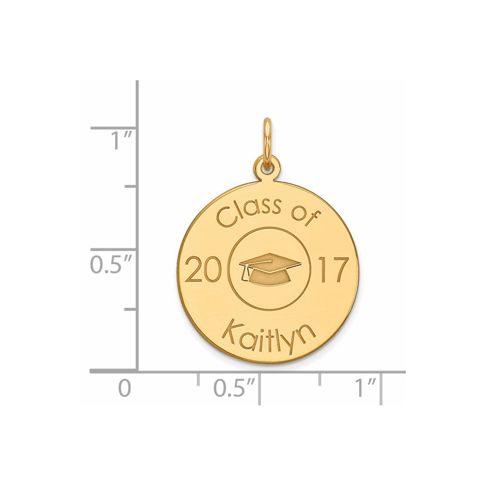 Million Charms 14K Yellow Gold Themed Personalized Graduation Charm