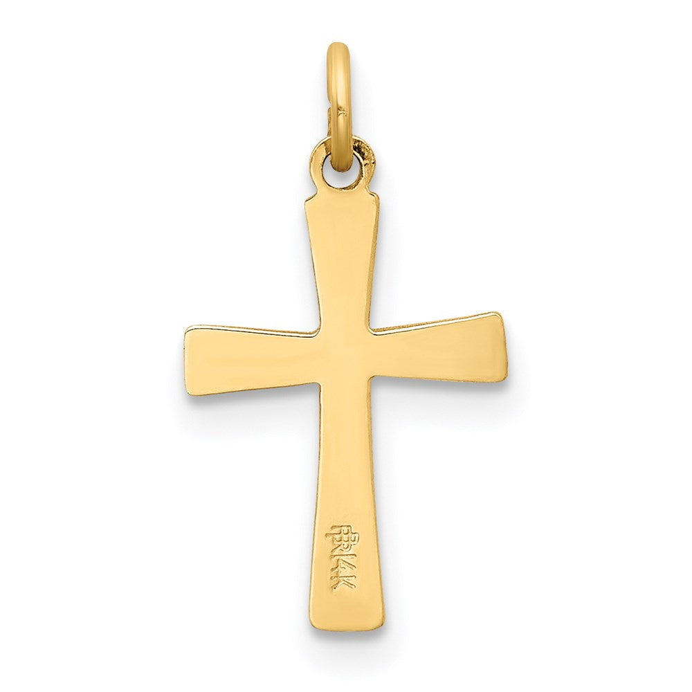 Million Charms 14K Yellow Gold Themed Relgious Cross Charm