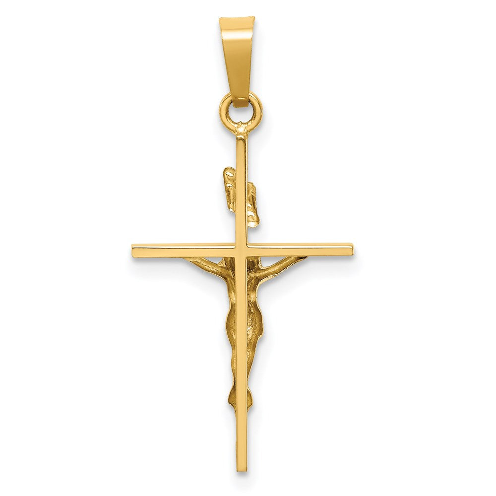 Million Charms 14K Two-Tone Inri Relgious Crucifix Pendant