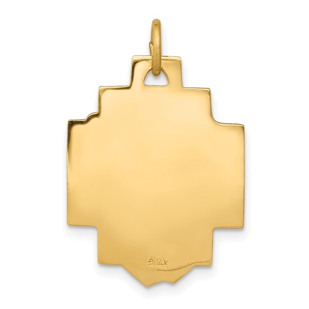 Million Charms 14K Yellow Gold Themed Jesus Charm