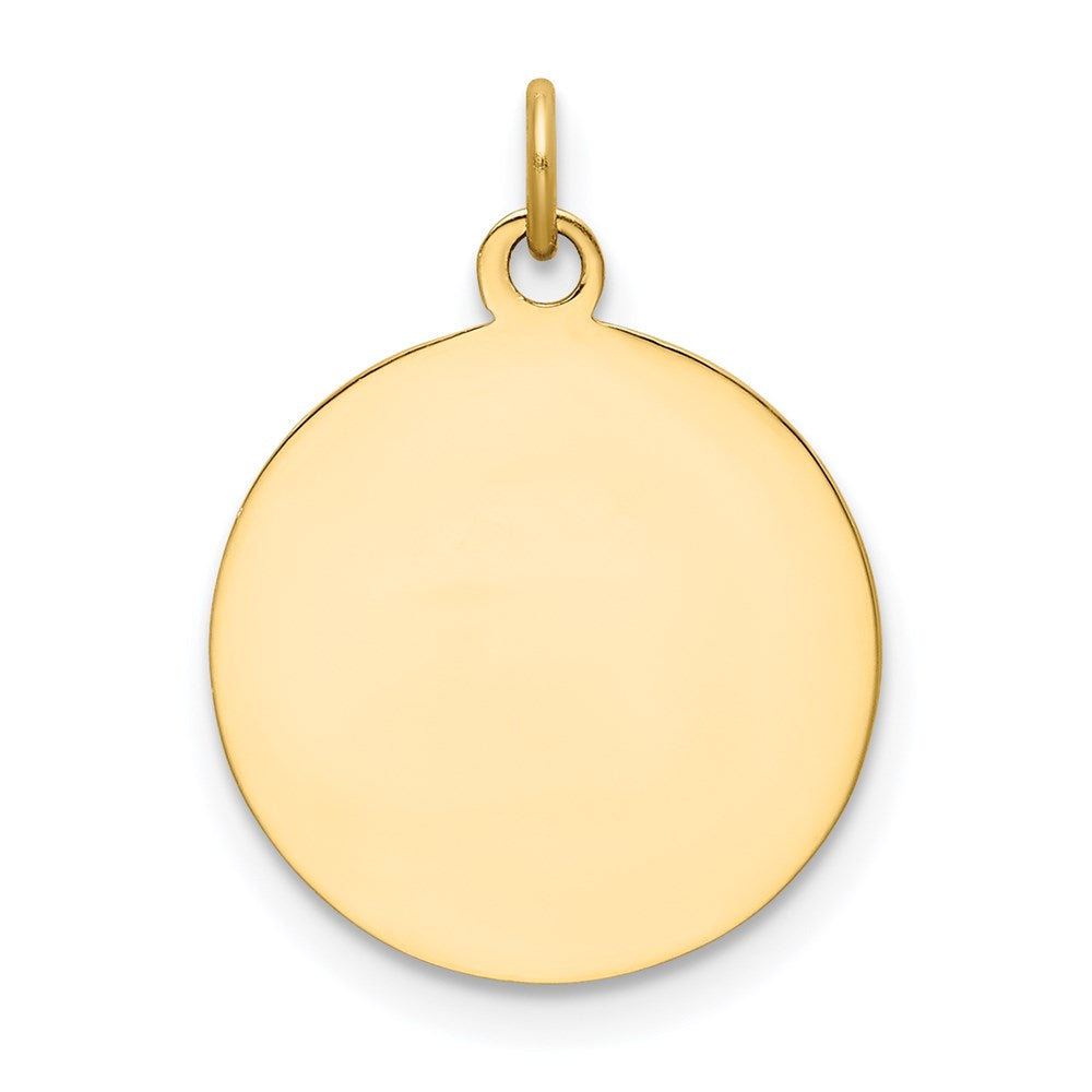 Million Charms 14K Yellow Gold Themed Religious Saint Elizabeth Seton Medal Charm