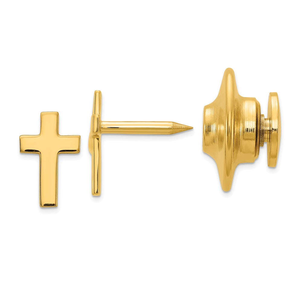 Occasion Gallery, Men's Accessories, 14k Yellow Gold Cross Tie Tac