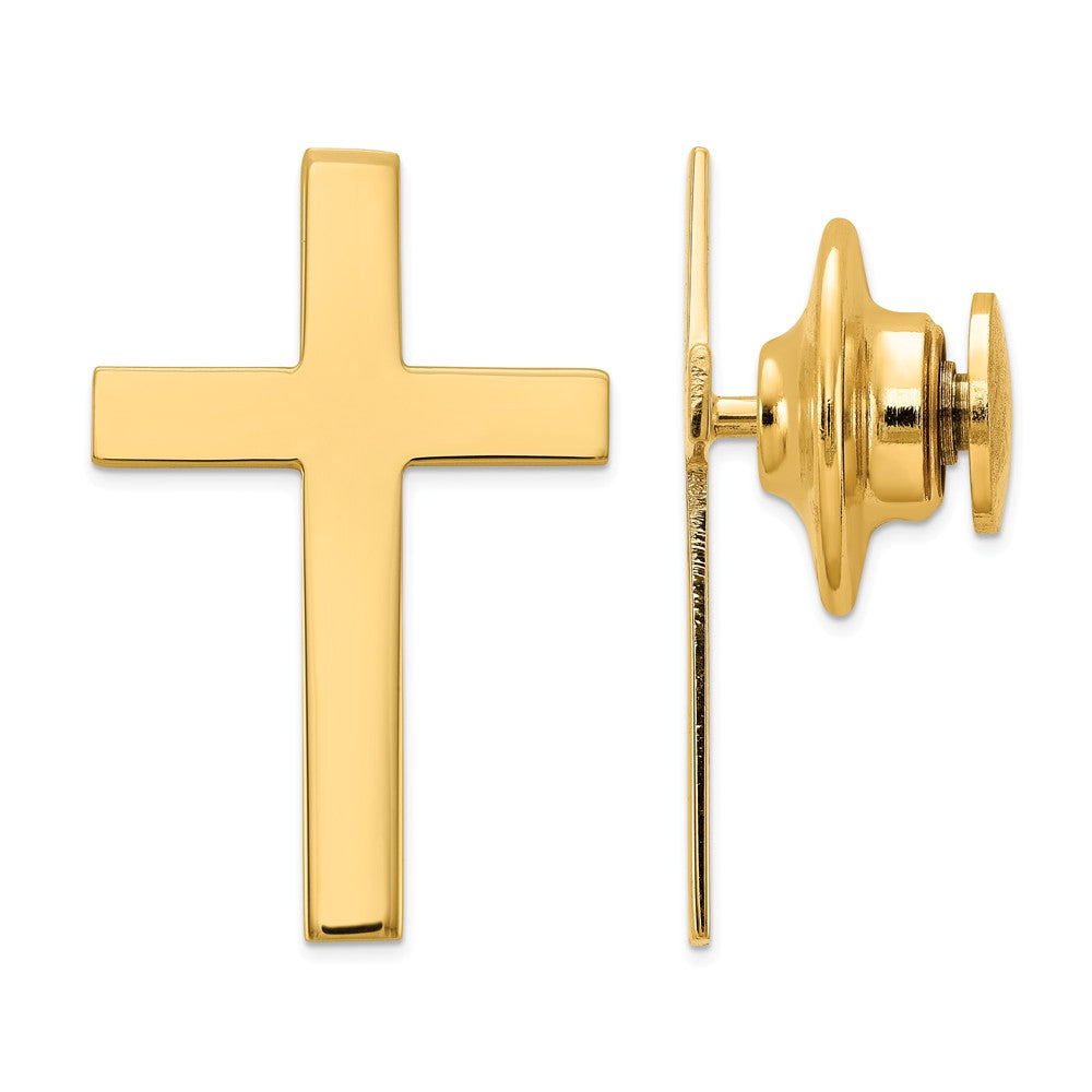 Occasion Gallery, Men's Accessories, 14k Yellow Gold Cross Tie Tac