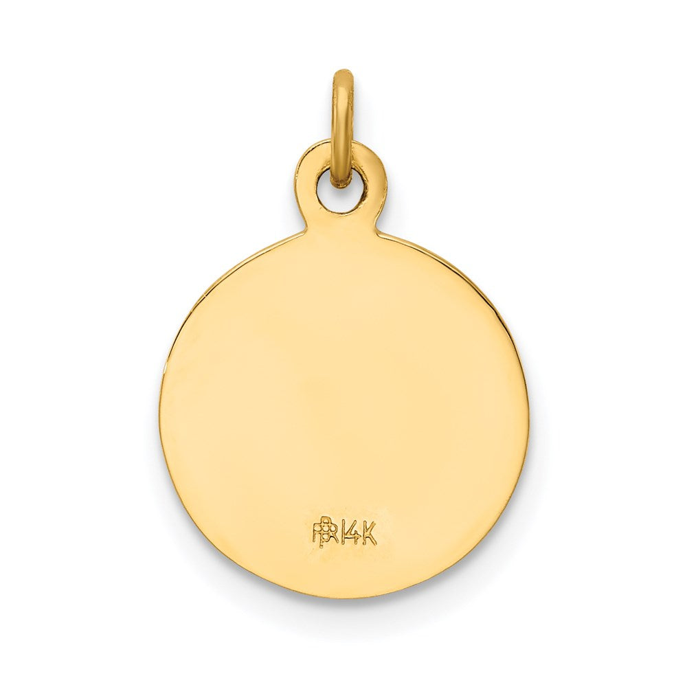 Million Charms 14K Yellow Gold Themed Religious Saint Paul Medal Charm