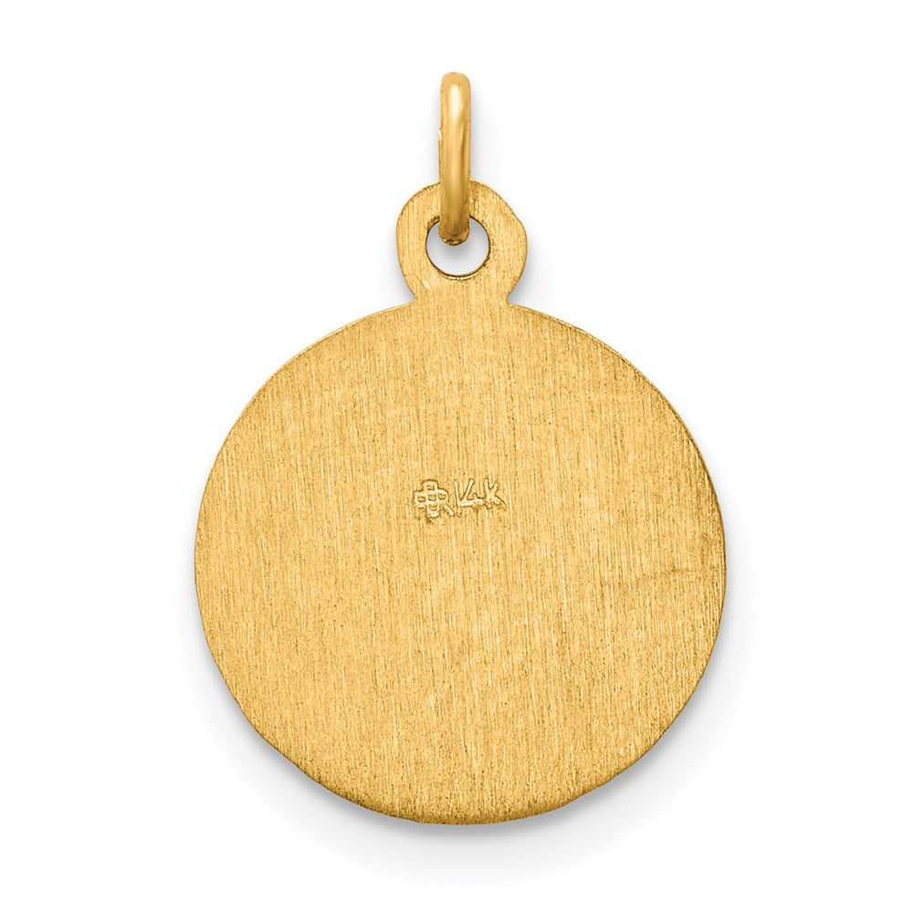 Million Charms 14K Yellow Gold Themed Religious Saint Peter Medal Charm