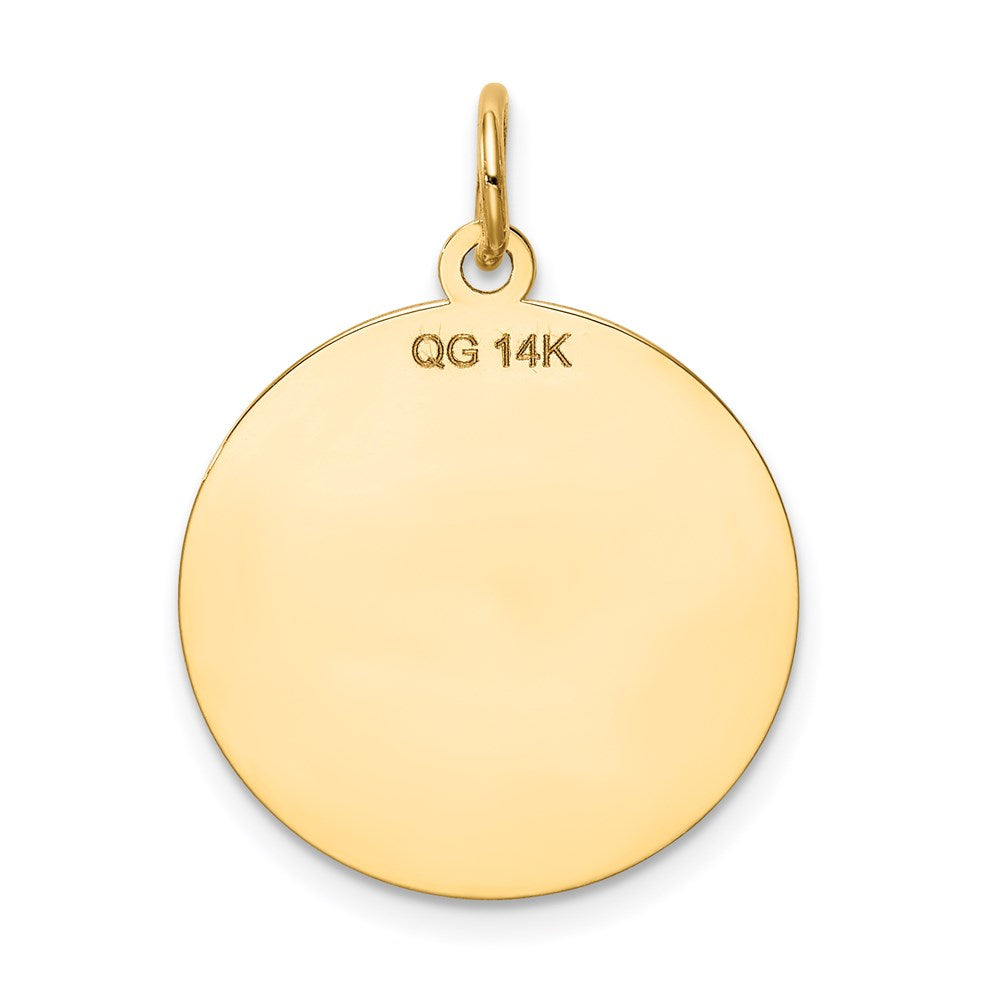 Million Charms 14K Yellow Gold Themed Religious Saint Jude Thaddeus Charm