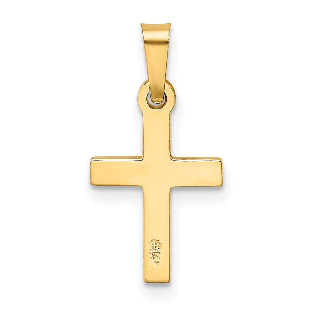 Million Charms 14K Yellow Gold Themed Relgious Cross Pendant