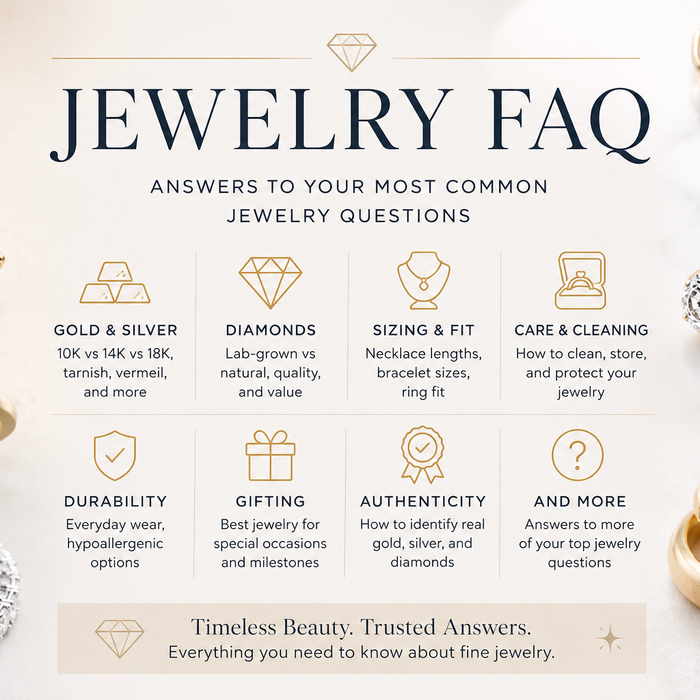 The Ultimate Jewelry FAQ Guide: Gold, Silver, Diamonds & Everyday Jewelry Care