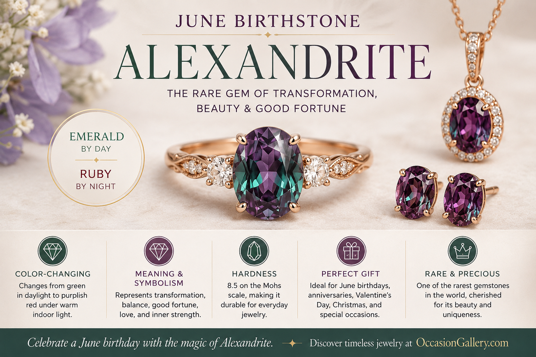 Alexandrite Birthstone Meaning: The Rare Color-Changing Gem for June Birthdays, Anniversaries & Luxury Jewelry Gifts