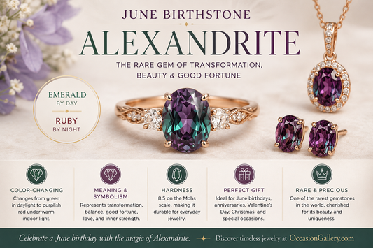 Alexandrite Birthstone Meaning: The Rare Color-Changing Gem for June Birthdays, Anniversaries & Luxury Jewelry Gifts