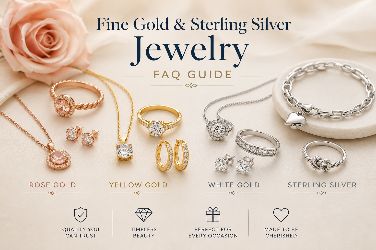 Fine Gold & Sterling Silver Jewelry FAQ Guide