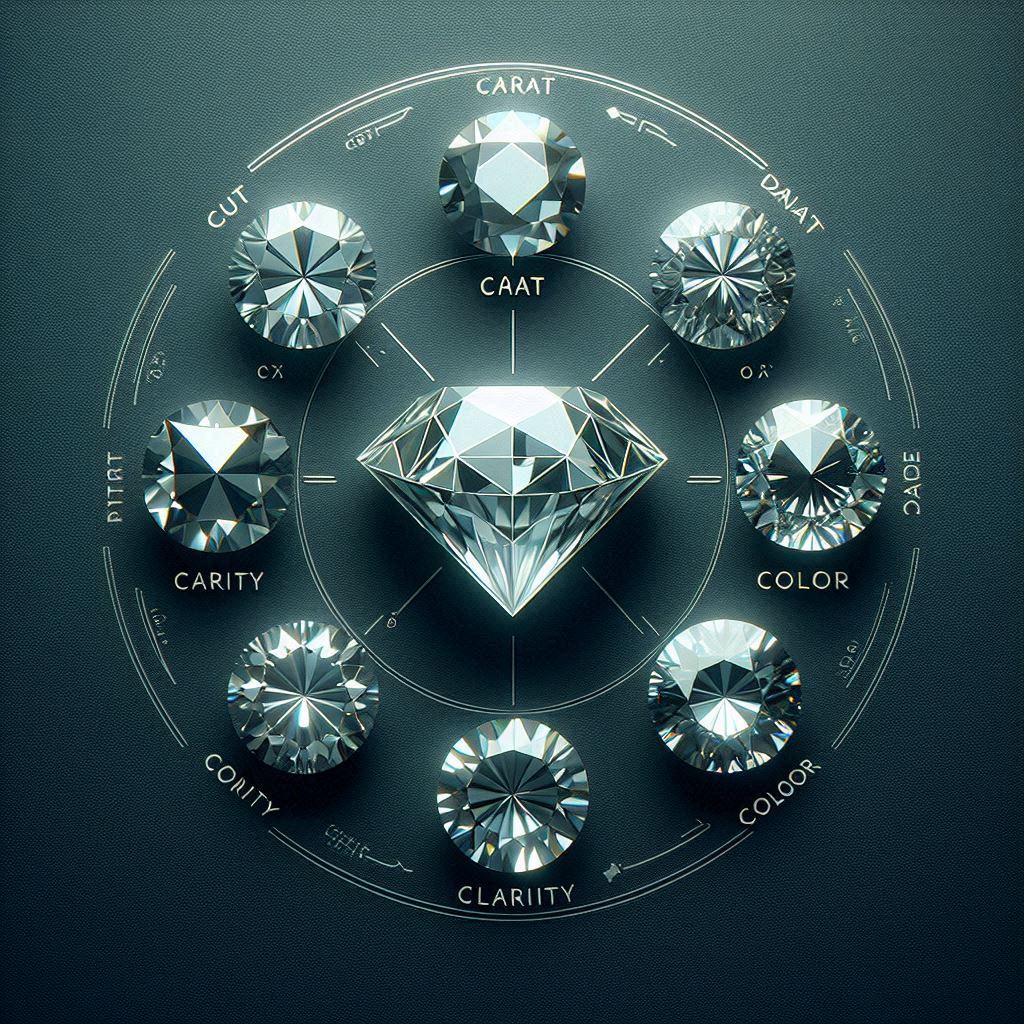 The "5 C's" of diamonds are essential factors to consider when evaluating a diamond's quality and value.