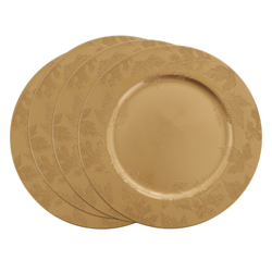 Curated Autumn Golden Luxe Table Set – 4 Place Settings (16 Pcs Total)