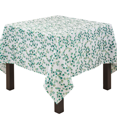 Eucalyptus Green  Eucalyptus Leaf Tablecloth  100% Polyester