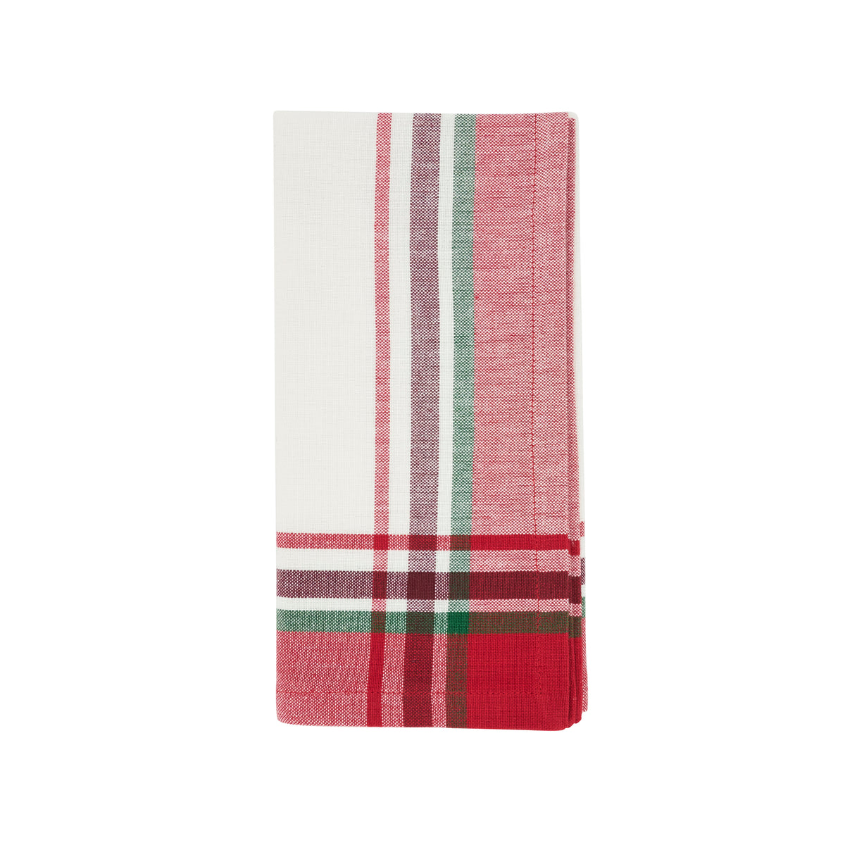 Red/Green Plaid 13"x19" Placemat & 20" Napkins 100% cotton, 4 Place Setings (8 pcs)