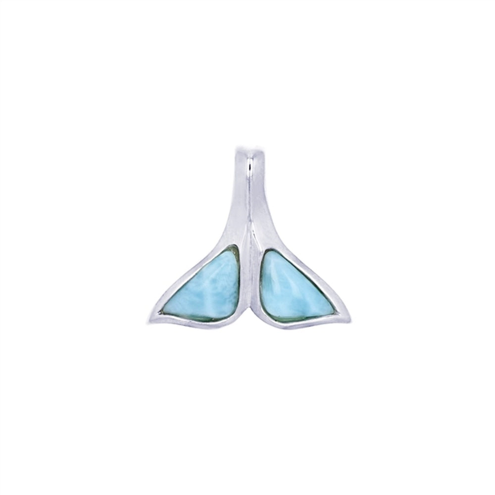 925 Sterling  Silver Larimar Flower Pendant  3.9 gm