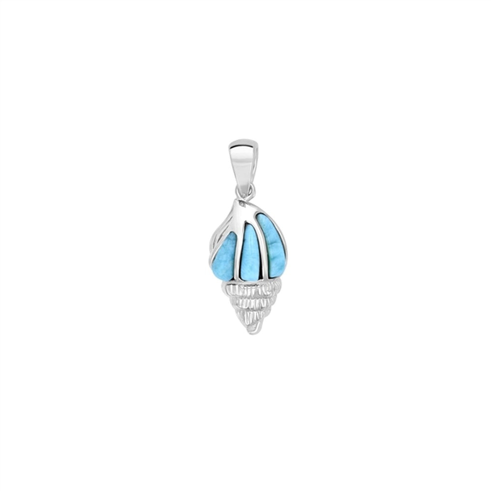 925 Sterling  Silver Larimar Crab Pendant  2.57 gm