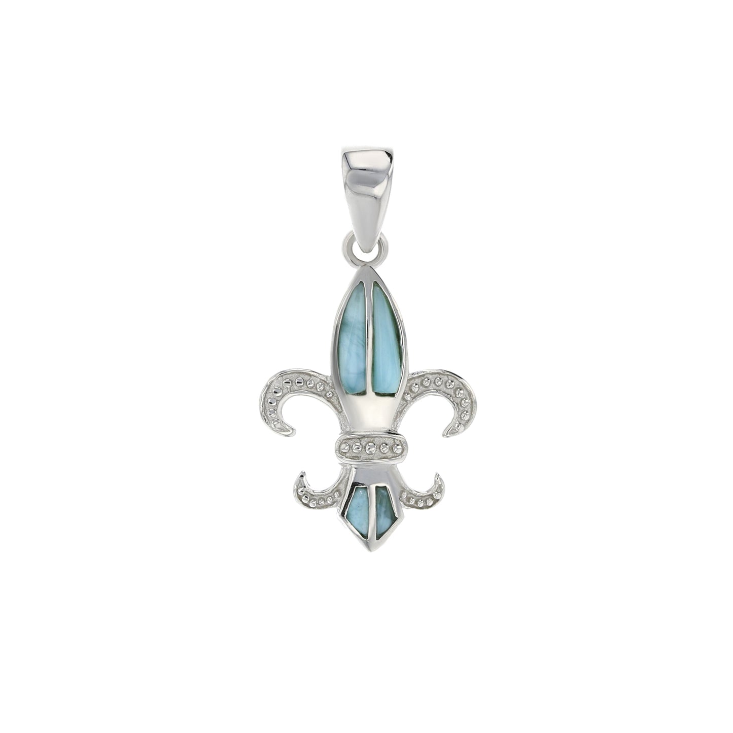925 Sterling  Silver Larimar Crab Pendant  3 gm