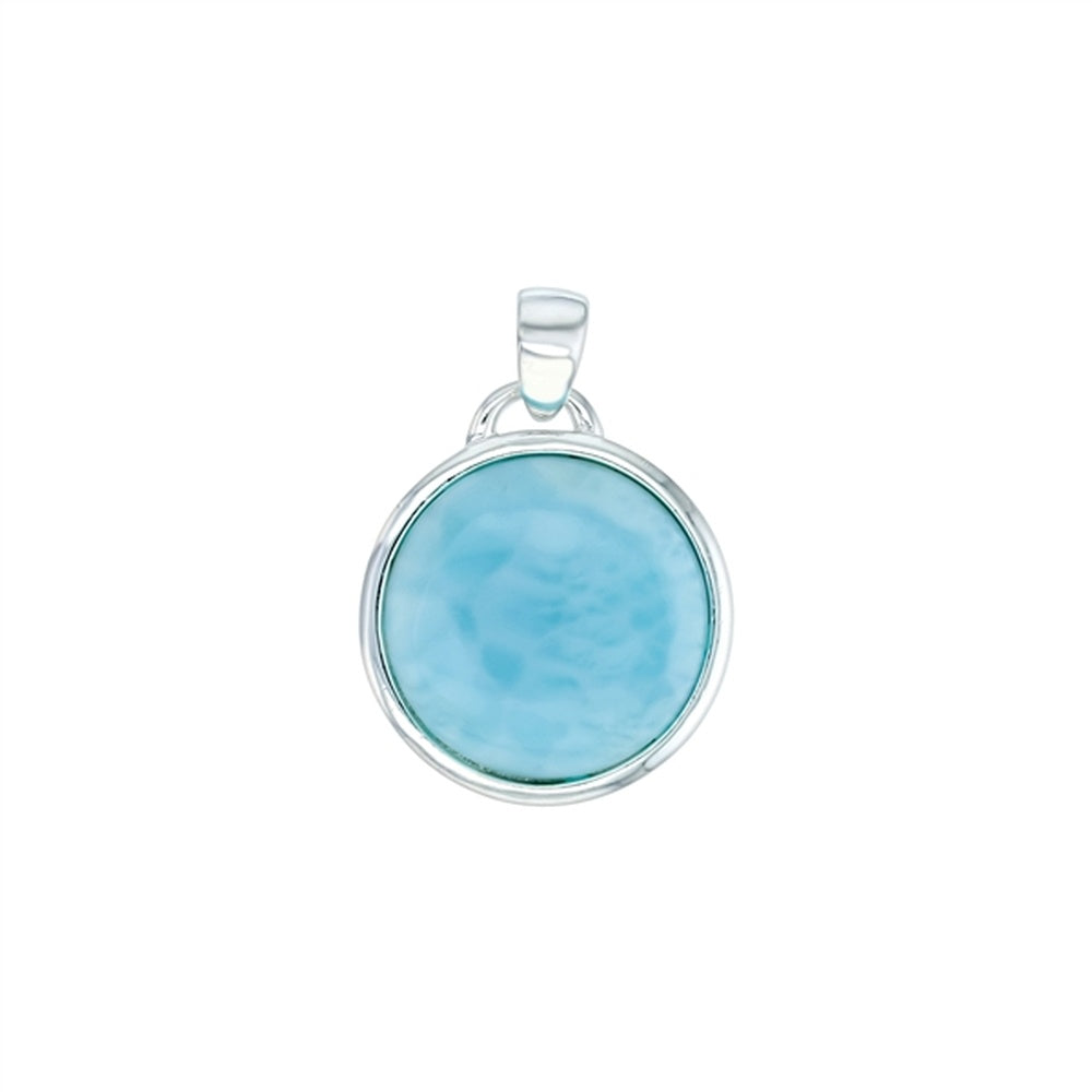 925 Sterling  Silver Larimar Dragonfly Pendant  2.68 gm