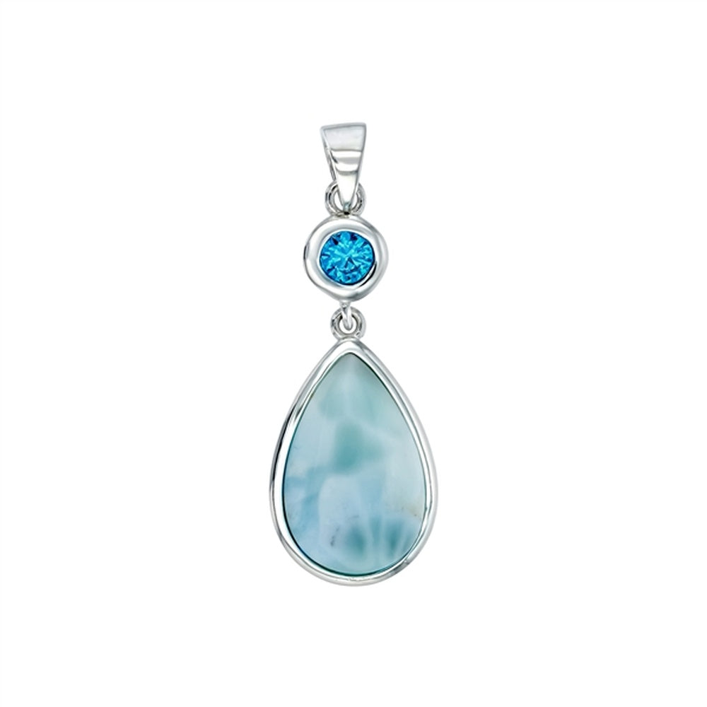 925 Sterling  Silver Larimar Oval Shape Scroll Design Turtle Pendant  2.02 gm