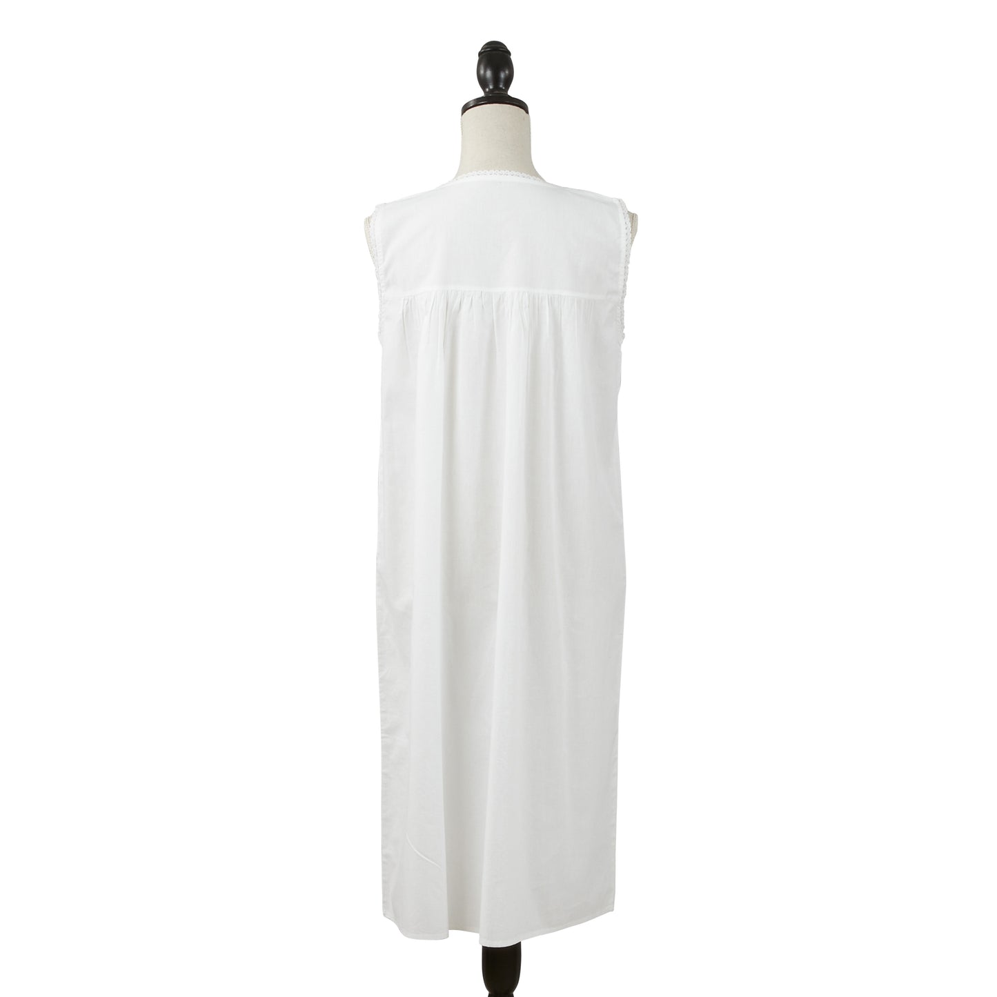 Taleen White 100% Cotton Embroidered Nightgown Nightdress