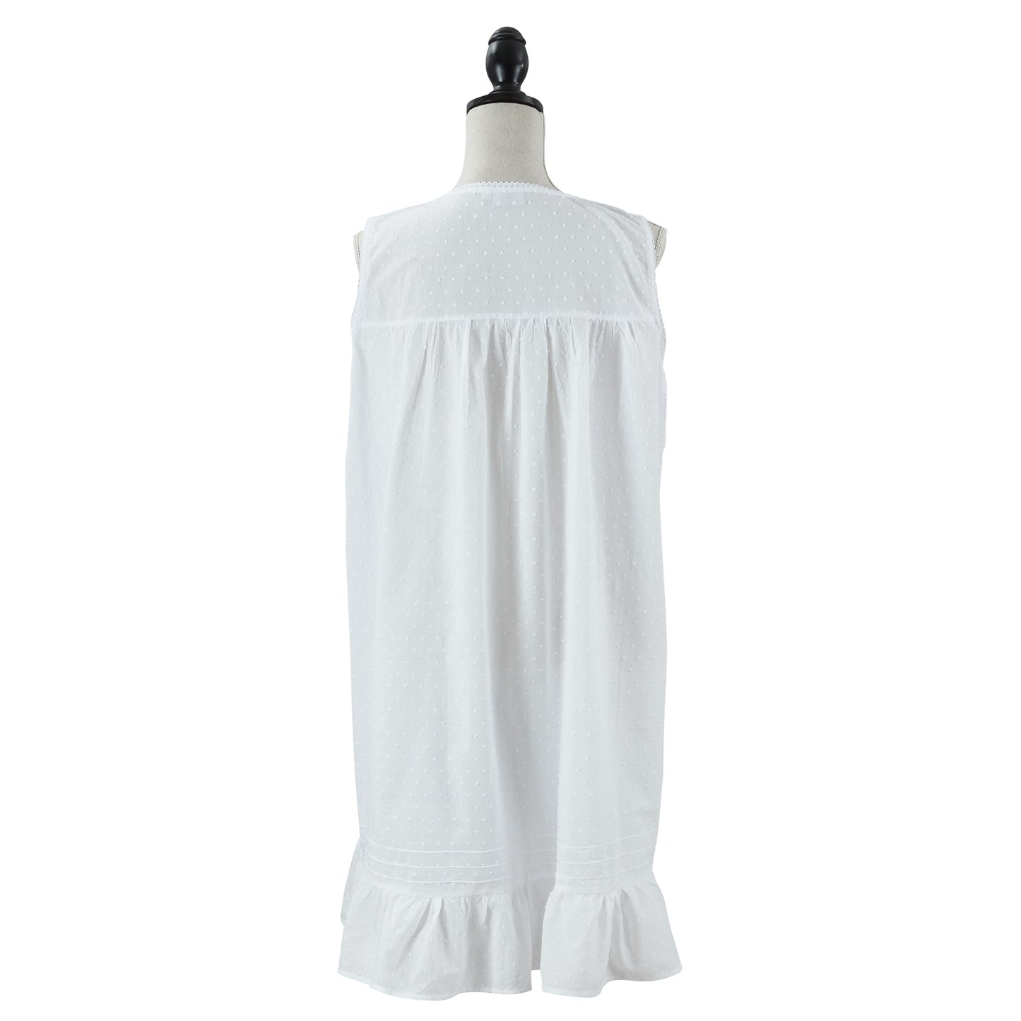 Taleen White 100% Cotton Embroidered Nightgown Nightdress