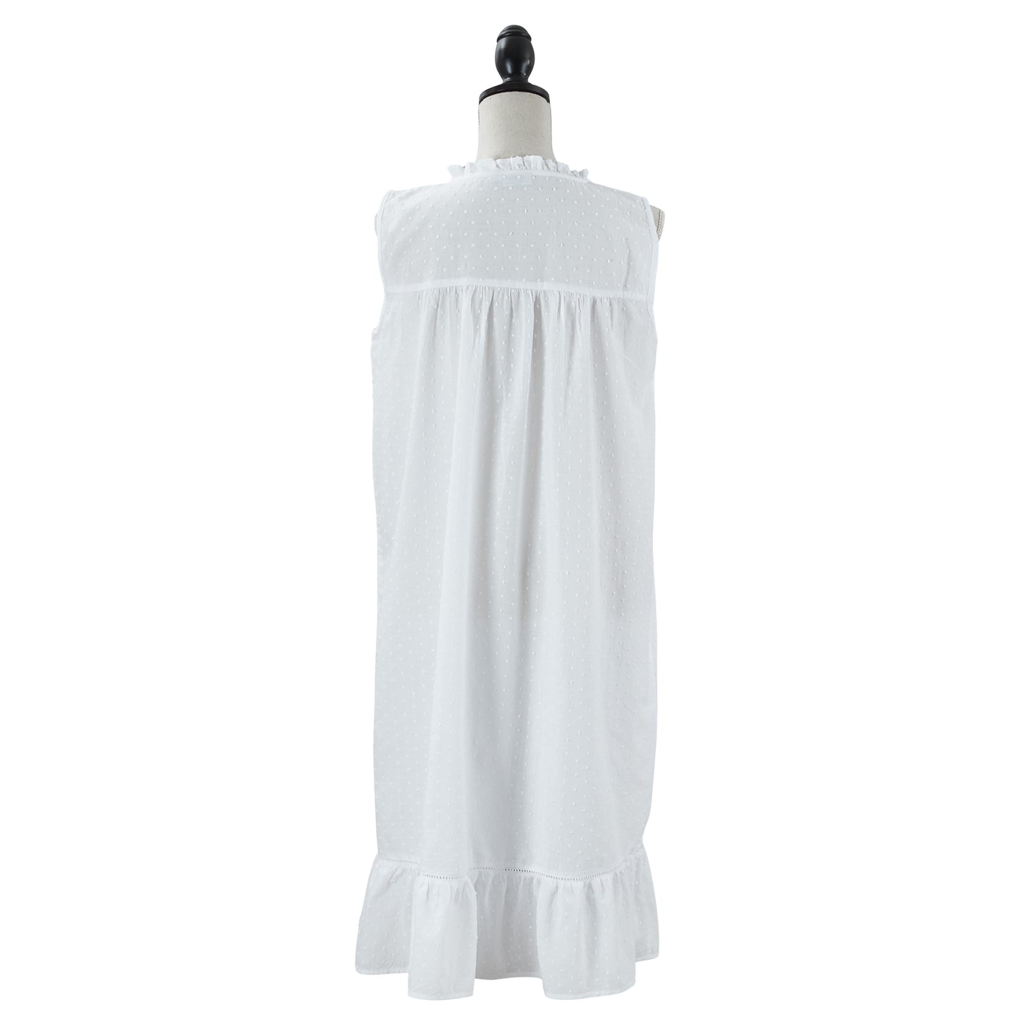 Taleen White 100% Cotton Pink Heart Embroidered Nightgown Nightdress