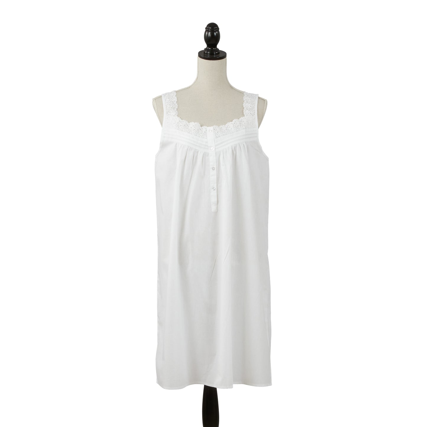 Taleen White 100% Cotton Embroidered Nightgown Nightdress