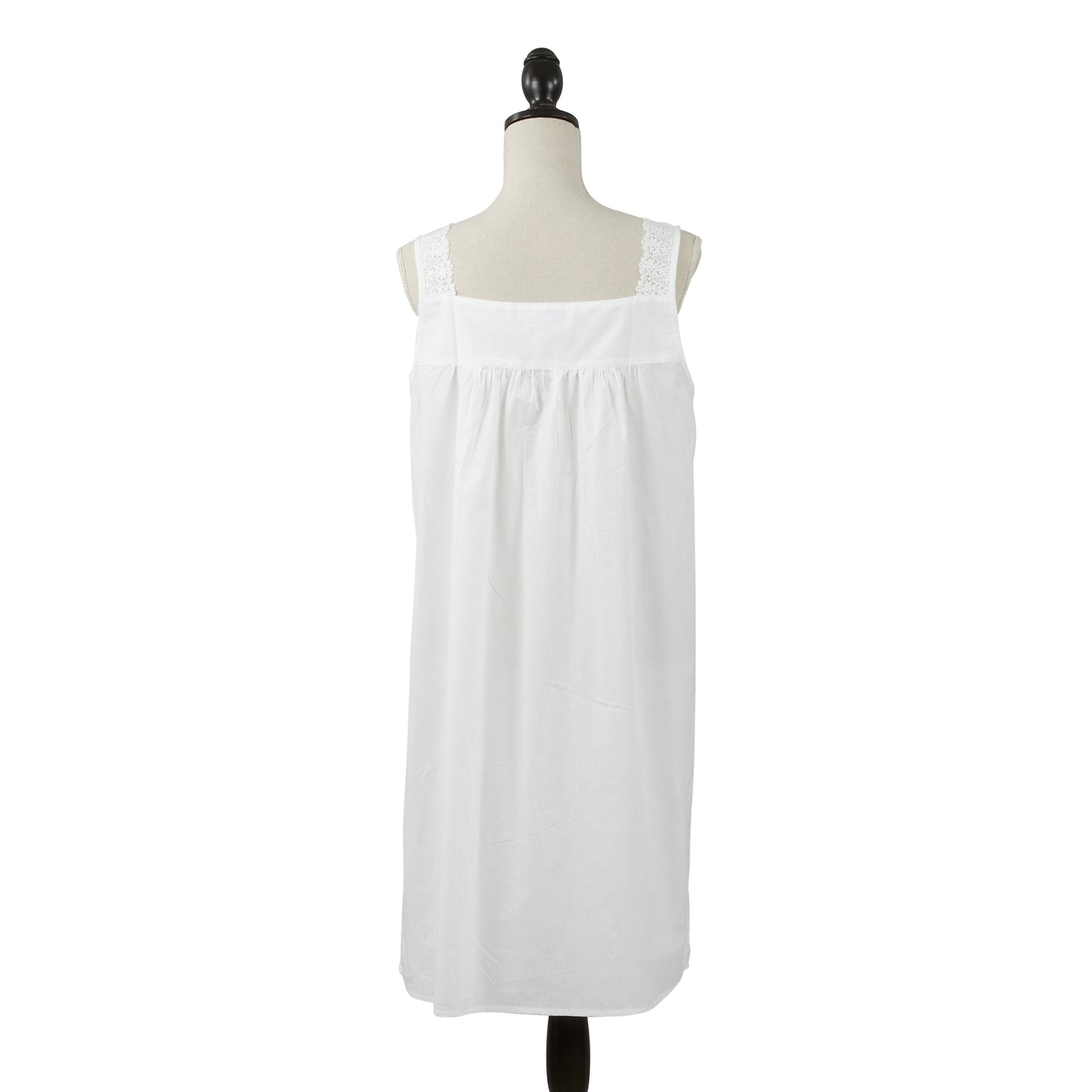 Taleen White 100% Cotton Embroidered Nightgown Nightdress