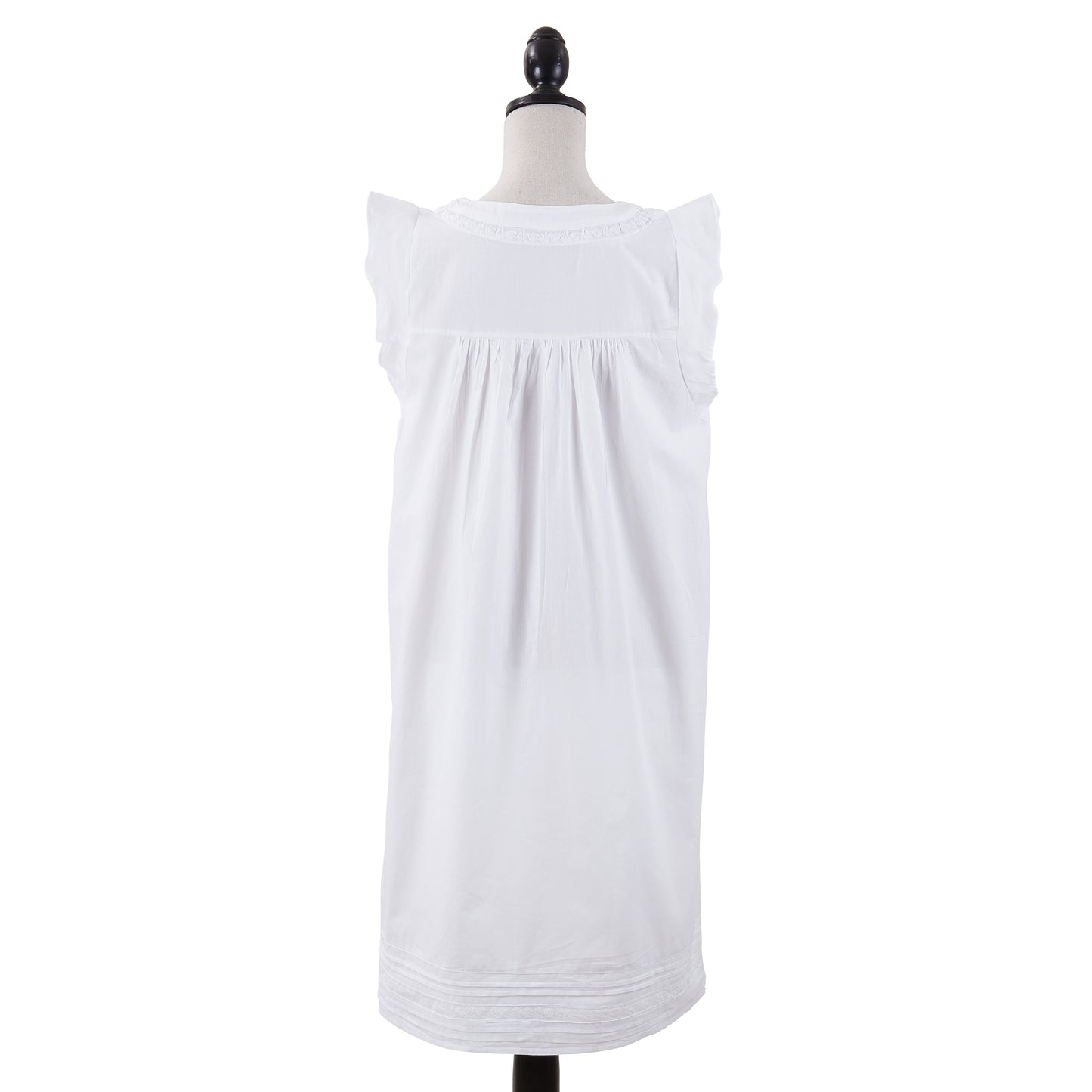 Taleen White 100% Cotton Embroidered Nightgown Nightdress