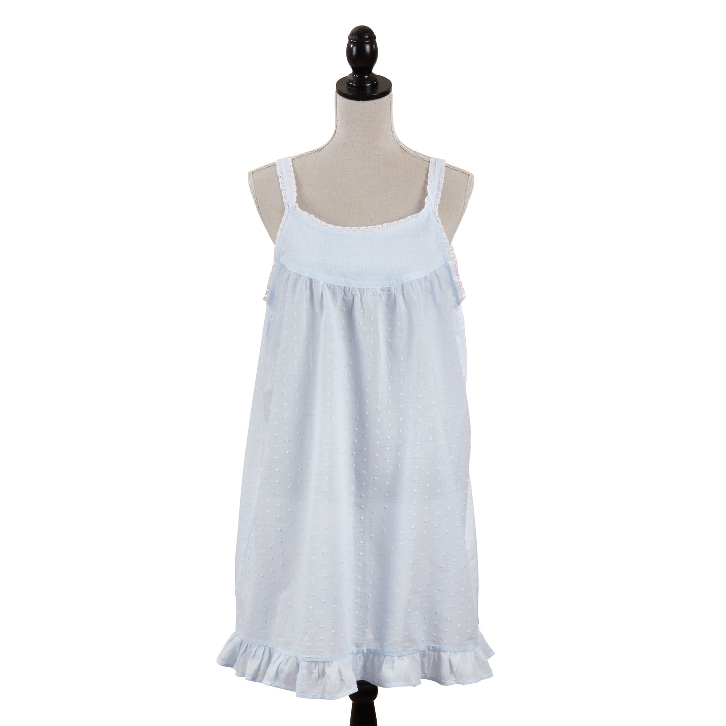 Taleen White 100% Cotton Embroidered Nightgown Nightdress in Various Colors