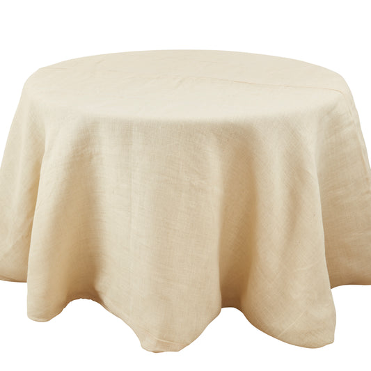 Ivory White Burlap Tablecloth  100% Jute Woven