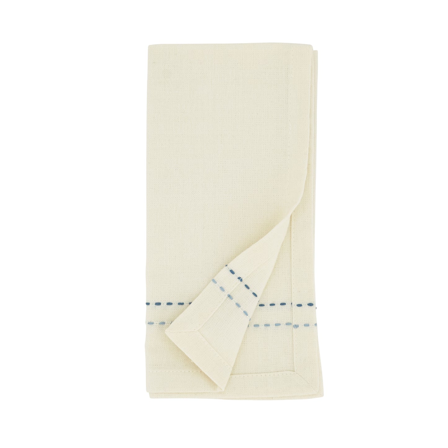 Blue Striped Dobby Napkins 100% cotton, 18 Inch Square (4 pcs.)