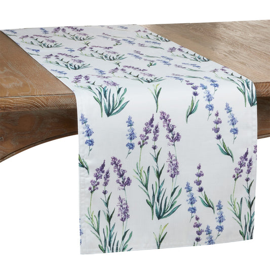 Everyday / All Season Lavender Lavender Table Runner, 100% Polyester