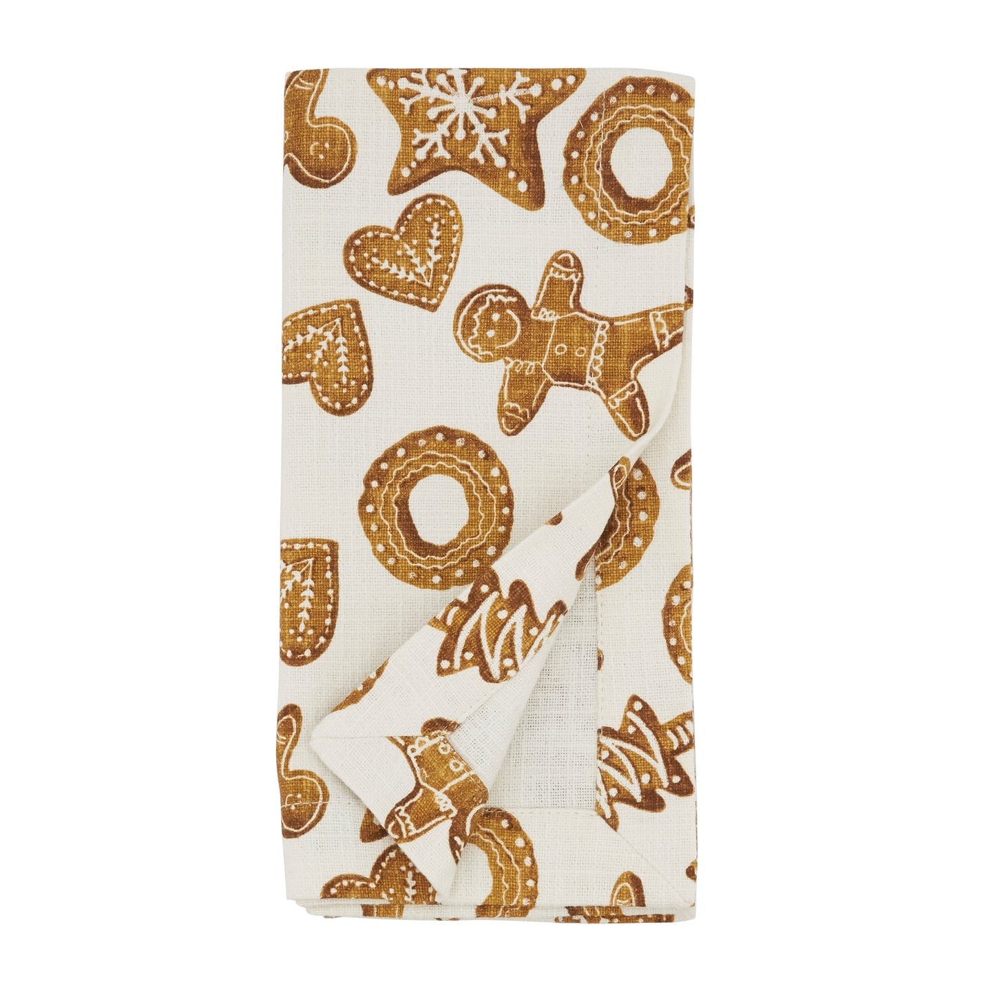 Brown Gingerbread Napkins 100% cotton, 20 Inch Square (4 pcs.)