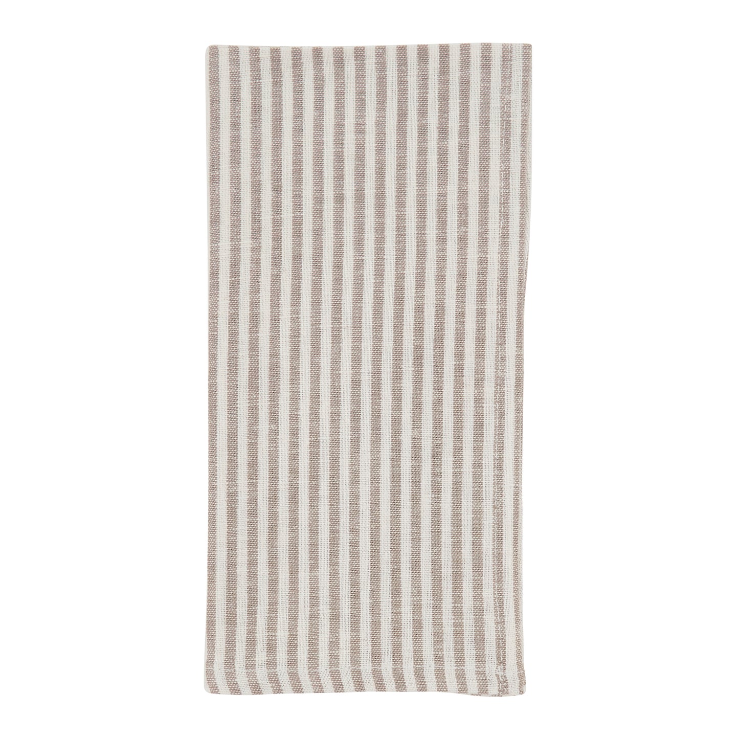 Natural Striped Design Napkins 70% viscose - 30% linen, 20 Inch Square (4 pcs.)