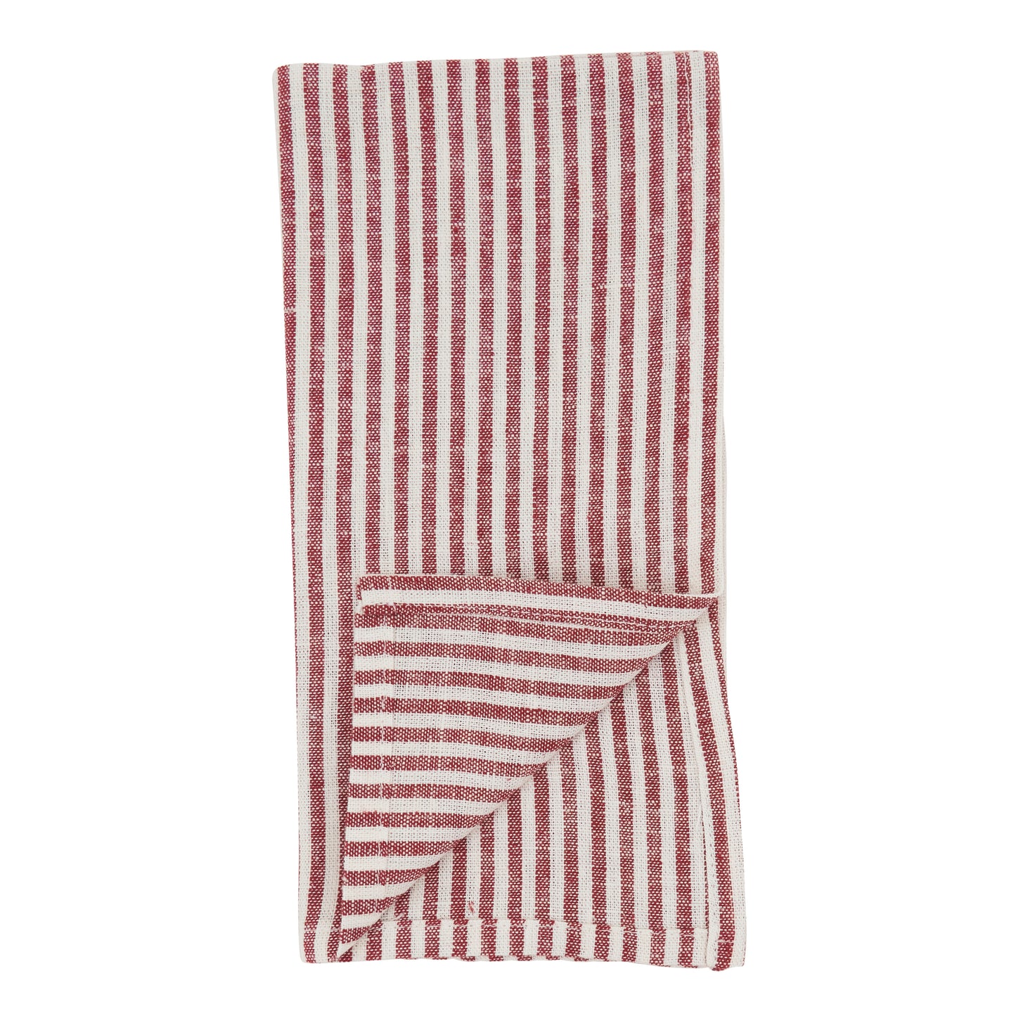 Red Striped Design Napkins 70% viscose - 30% linen, 20 Inch Square (4 pcs.)