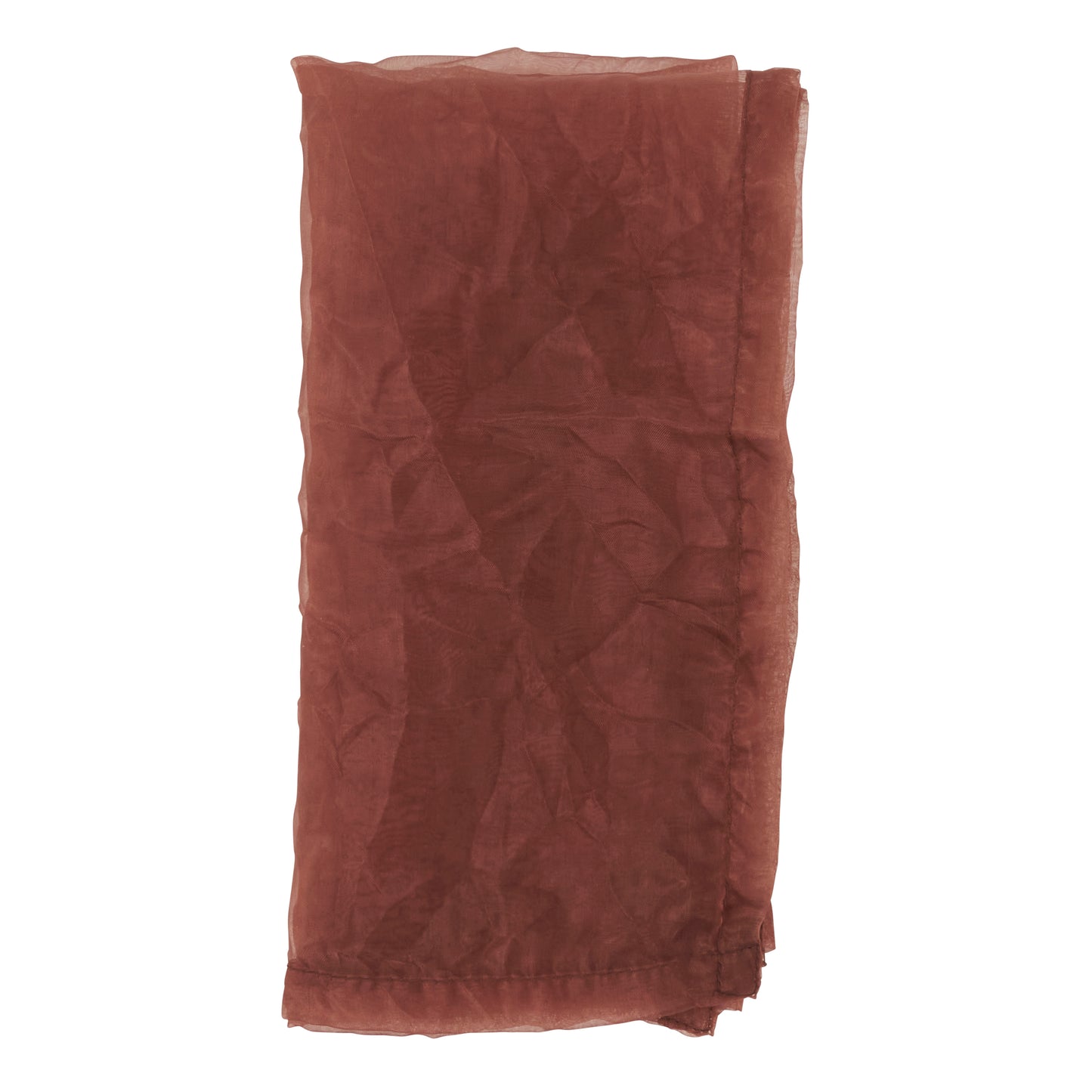 Mocha Crushed Tissue Decorative Napkins 100% polyester, 20 Inch Square (24 pcs.)