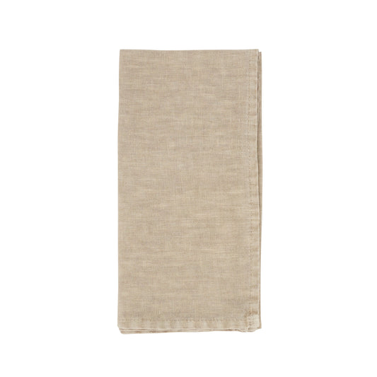 Natural Stonewashed Linen Napkins 100% linen, 20 Inch Square (4 pcs.)